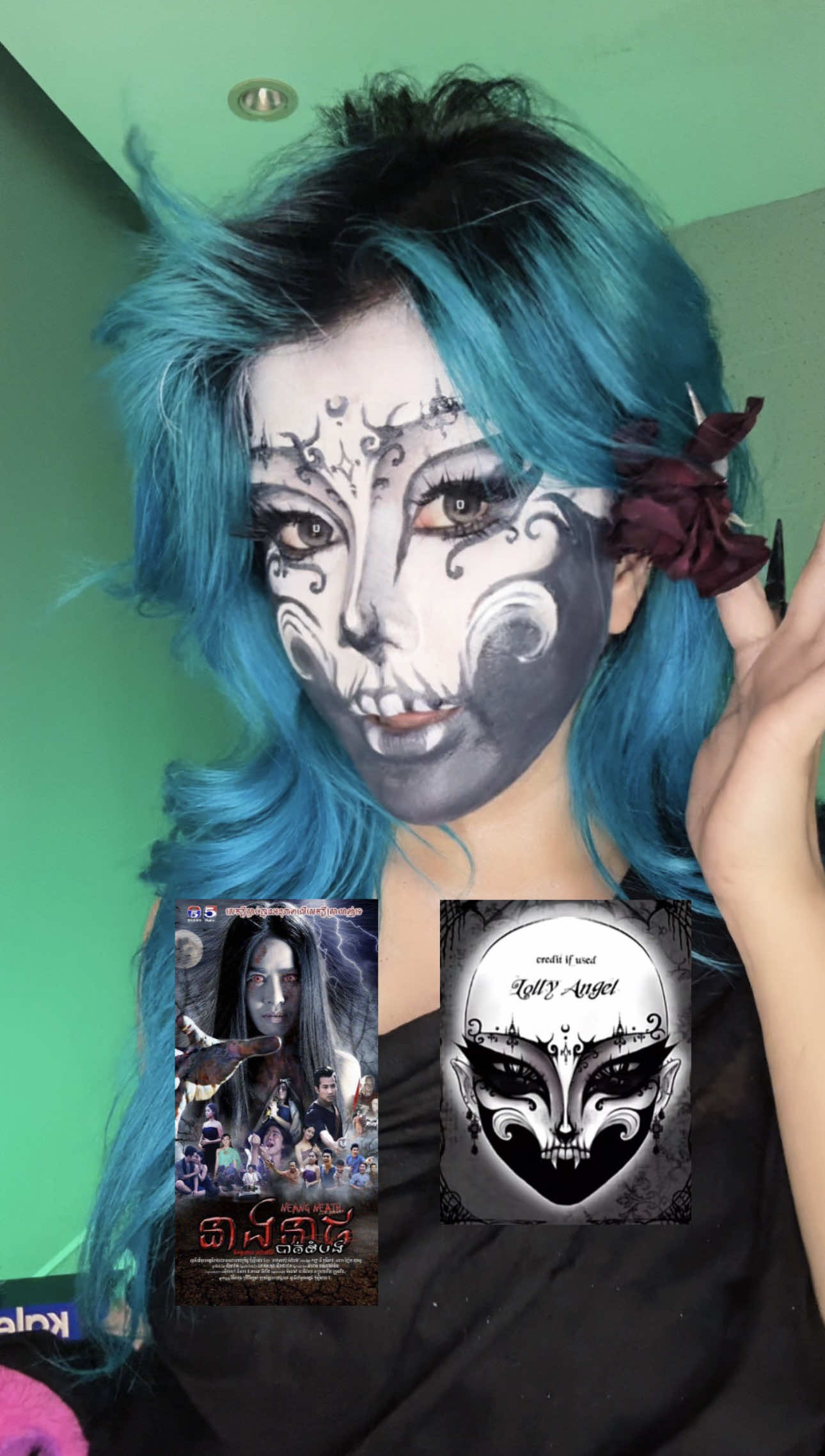 នាងនាថ​ កាត់ goth 🤣 ពរកូនចាំប្តី​ (មុខកូននៅចុងវីដេអូ) 👻🧑🏻‍🍼🍼 Hallowee…